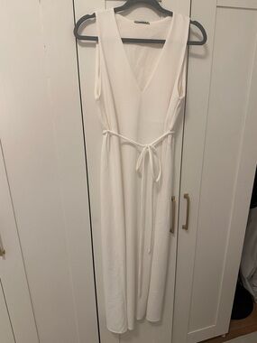 Zara white midi dress